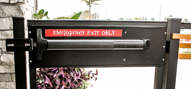emergency push bar installation in West Covina